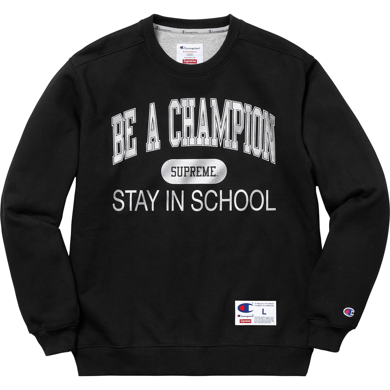 Supreme®/Champion® Stay In School Crewneck view 7